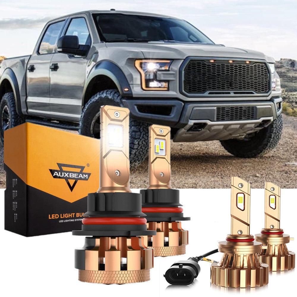لسيارات فورد F150 F250 F350 F-16 Plus Series 2000-2004، مجموعة مصابيح LED مدمجة من Canbus 9007، فئة السيارات، 14000 لومن، شعاع عالي ومنخفض