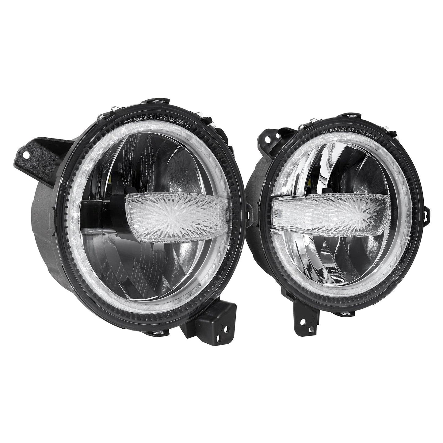 (2pcs/set) 9 Pouces 120W LED Feux DOT Jeep JL Gladiator JT