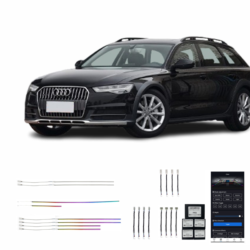 12-18A6 A7 20 High Quality Lights Manufacturers Sale Interior Car Modifications Ambient Light Ring Speaker Interior Car Optional