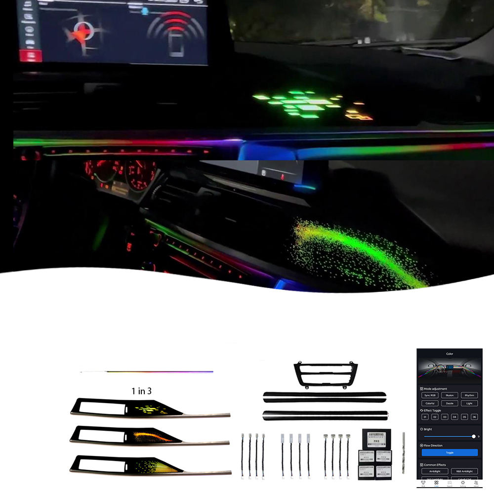 إضاءة محيطة داخلية للسيارة من الفئة 3 موديل 14 و19، 20 مصباح إطار أسود لسيارة BMW F30، بيع مباشر من المصنع، اختيار عالي الجودة