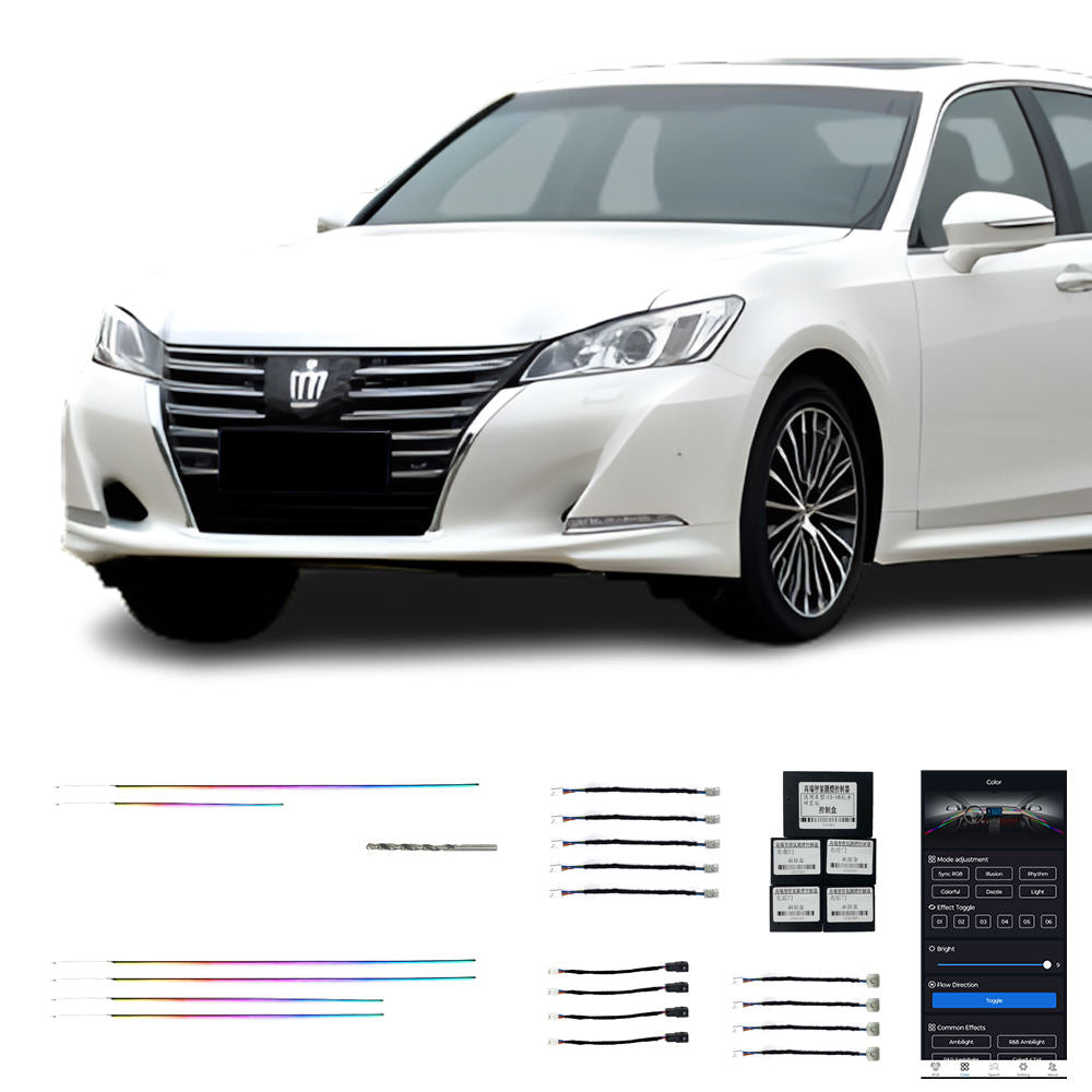Lumiere Ambiante De Haute Qualite A Led Couleur Magique 19 Lampes Pour Toyota Crown 14e Generation 2015 2018