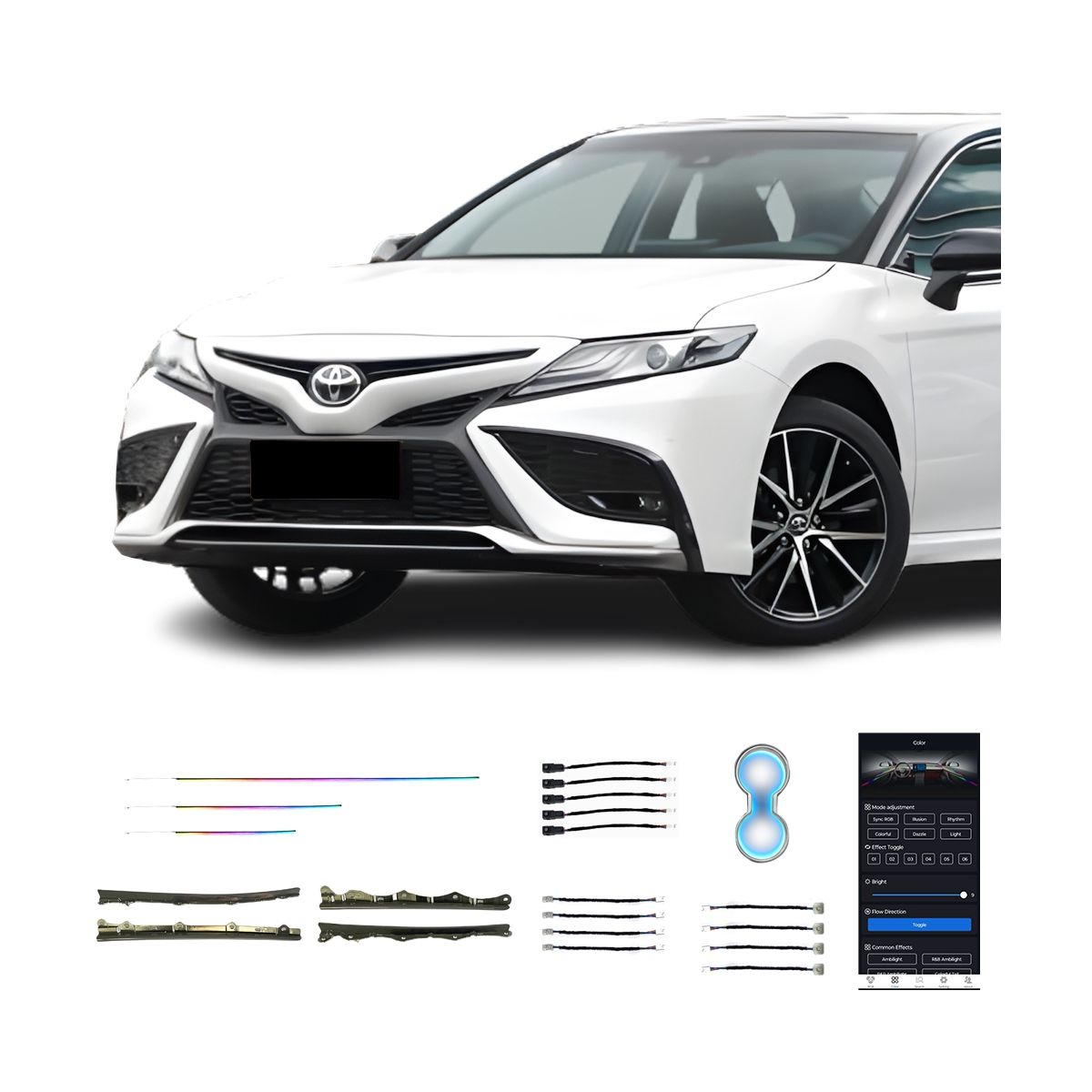 18-23 Camry Factory Direct Sales of High Quality Ambient Light Car Interior Led Magic Color 21 Lights for Toyota Camry