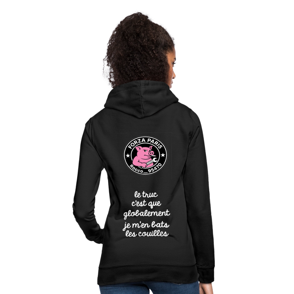 Sweat à capuche Femme - noir