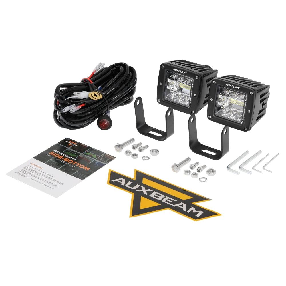 (2pcs/set) 3 Pouces LED Pods Lumière Faisceau Spot avec 2-Câbles pour Camion Jeep SUV Offroad 4x4