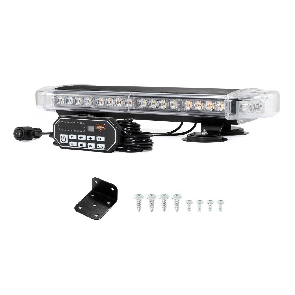 21.5" Rooftop Strobe Flashing Light Bar, 20 Flashing Modes Magnetic Mount Emergency Safety Warning Caution Beacon Lights