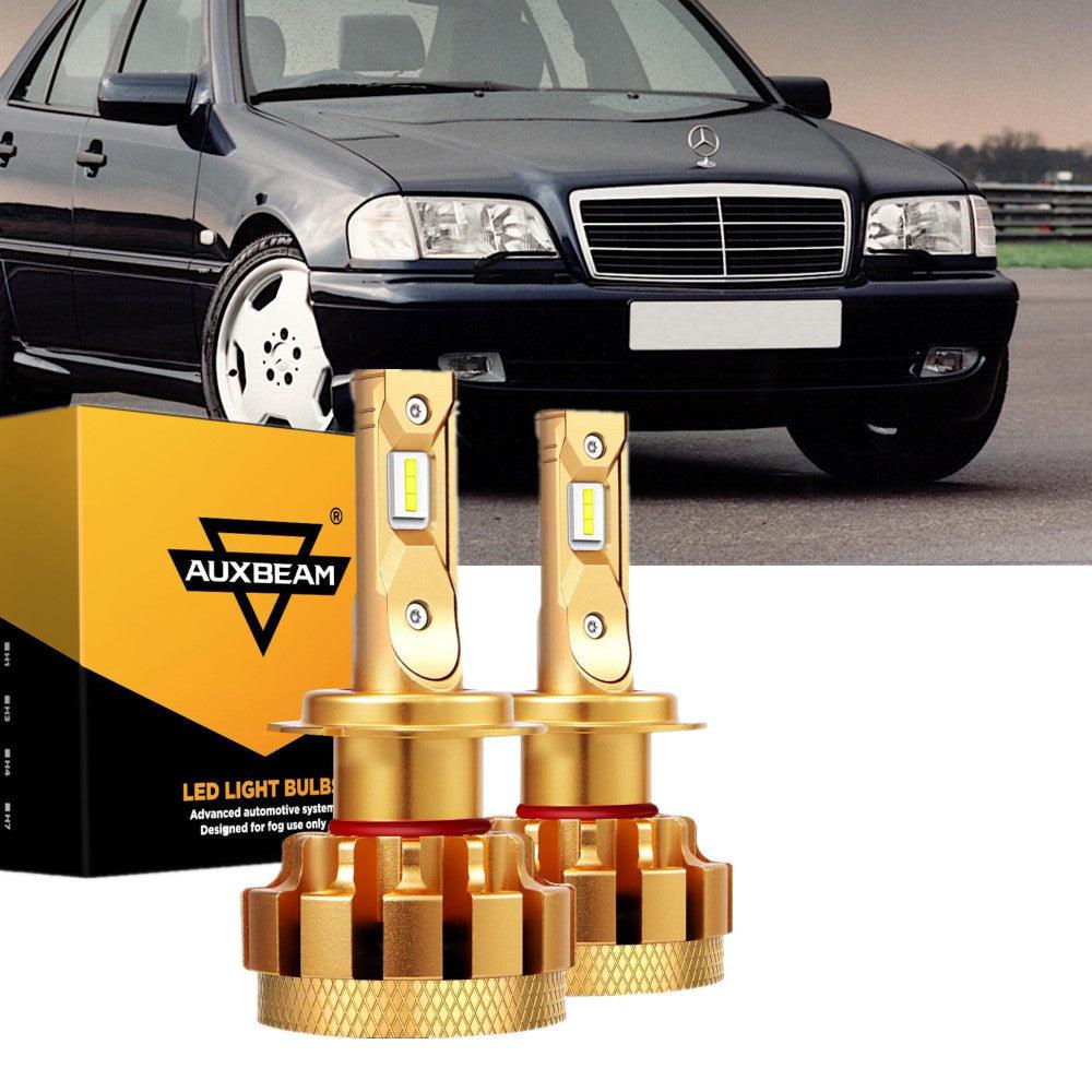 For 2000 Mercedes-Benz C43 AMG with halogen headlamps LED Light Bulbs High Low Beam Bundle - Auxbeam – éclairage LED auto