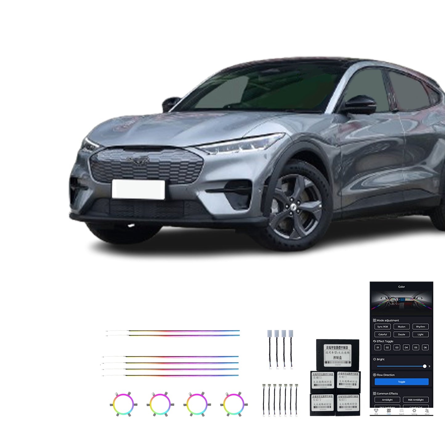 21 24 Horsepower Electric Factory Direct Sale Ambient Interior Car Light 21 Lamps For Ford