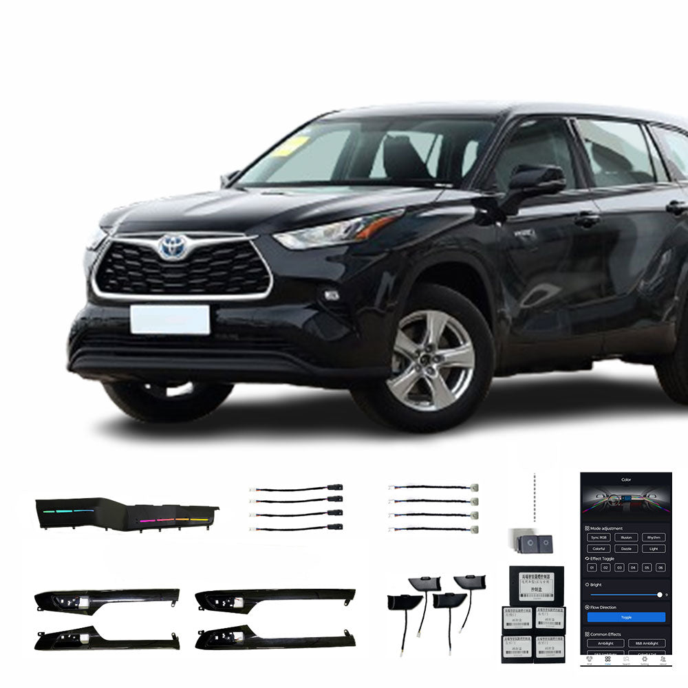 22 23 Highlander 18 Lumières Lumières Dambiance Intérieure De Voiture Directement Du Fabricant Configuration Haute Et Basse