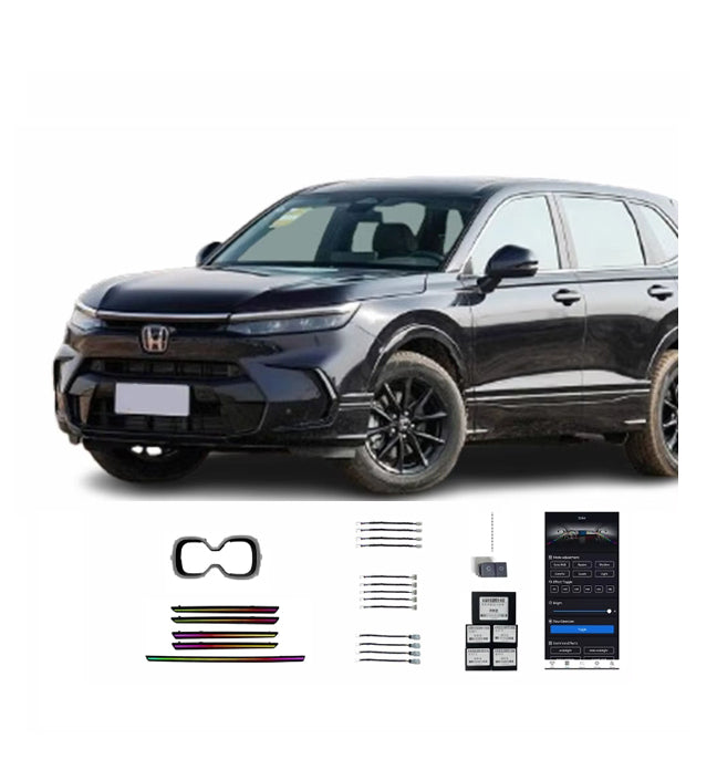 23-24 Breeze Éclairage Ambiant Modifié Intérieur Voiture Pour Honda 23-24 Breeze 19 Lumières Porte-Gobelet Standard Lumière Dynamique