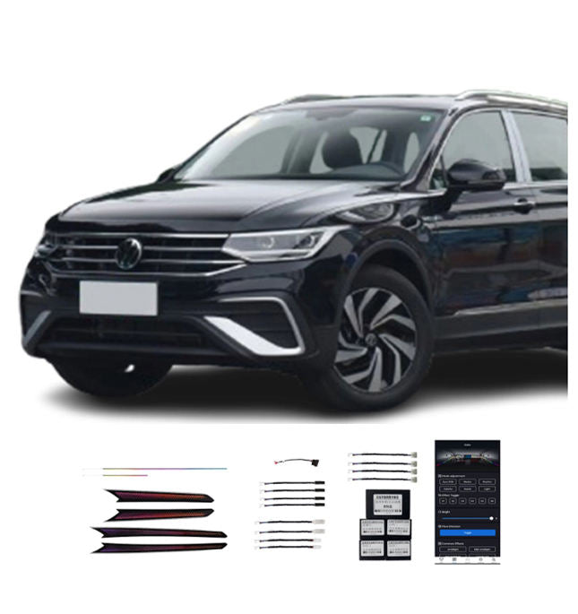 23Tiguan L Vente Directe Usine Lumière Ambiante Intérieure Voiture Edition Pluie D Etoiles Couleur Magique 18 Lumières Pour Volkswagen 22 24 Tiguan L