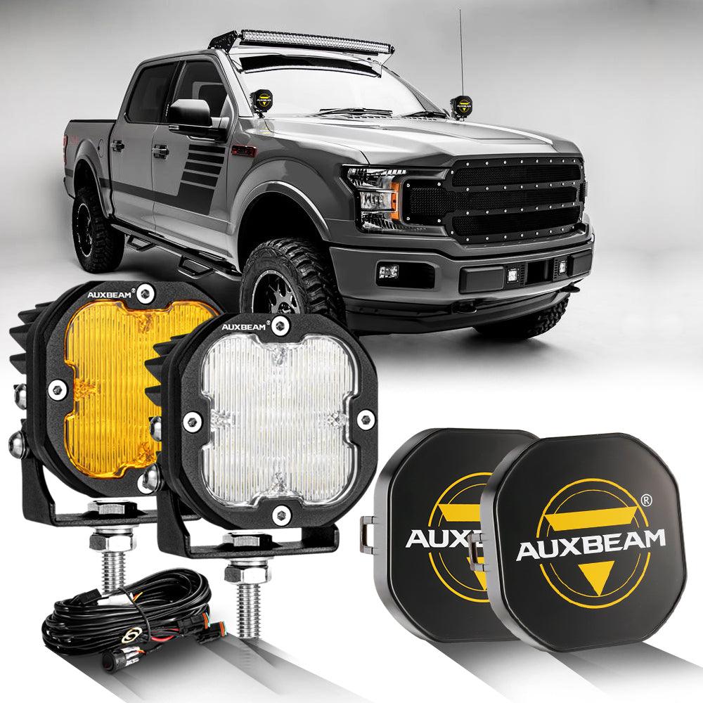 3 Inch 80W 9600LM LED Pods Lights White&Amber for FORD - Auxbeam – éclairage LED auto