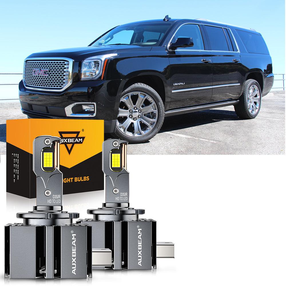 For 2015-2016,2019 GMC Yukon XL HID 9005 D3S LED Headlight Bulbs Bundle - Auxbeam – éclairage LED auto