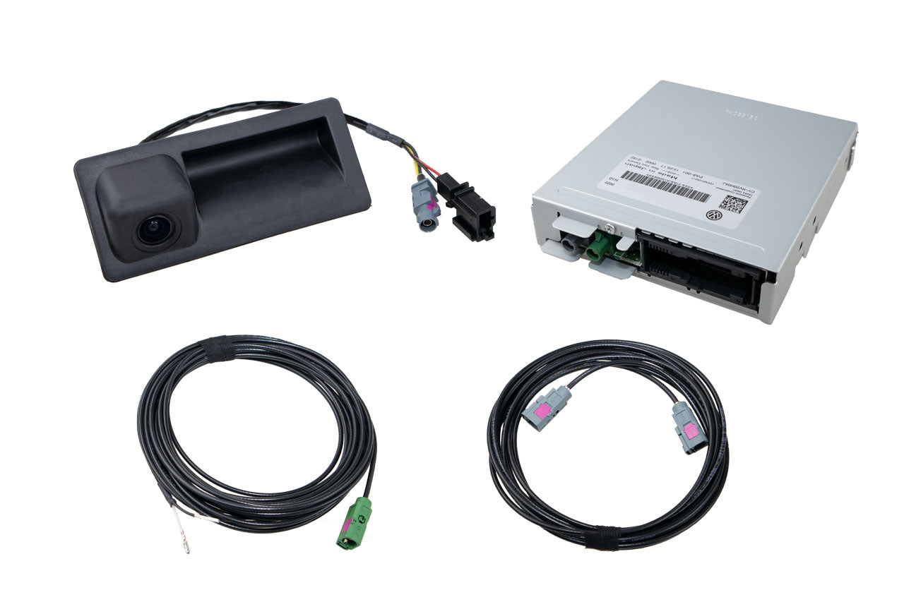 Rear view camera retrofit for VW Tourag 7P