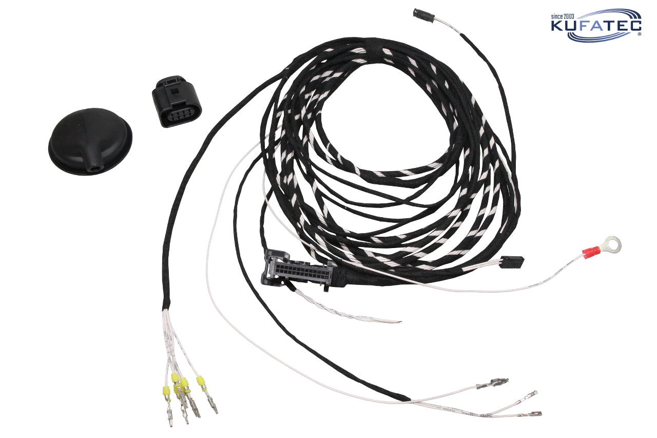 Cable set PDC control unit central electrics front & rear for Audi, VW, Seat, Skoda MQB