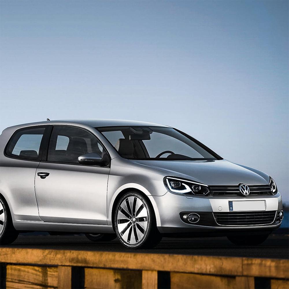 LED Headlight Assembly Dual Beam Projector Black For 2008-2014 Volkswagen Golf 6th Gen (Mk6/A6 Typ 5K)