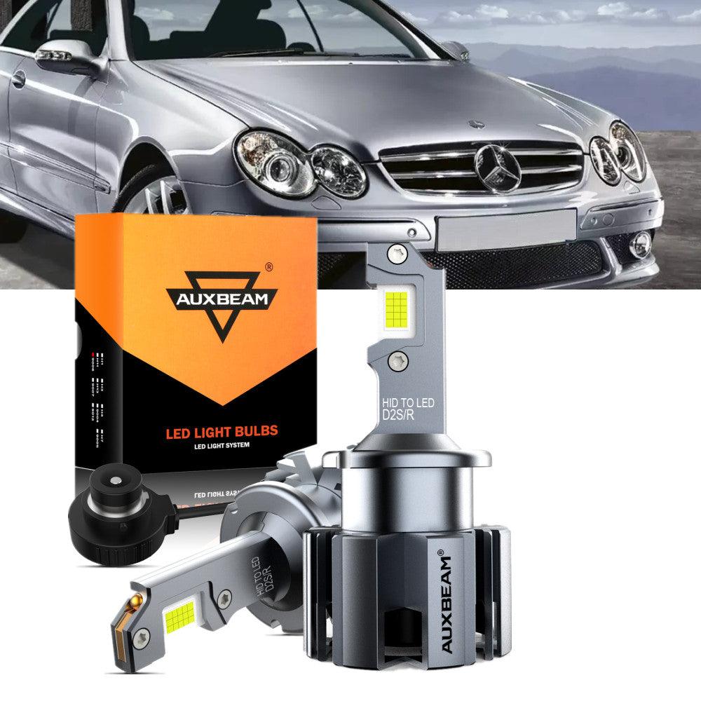For 2007-2009 Mercedes-Benz CLK550 with HID headlamps LED Light Bulbs High Low Beam Bundle - Auxbeam – éclairage LED auto