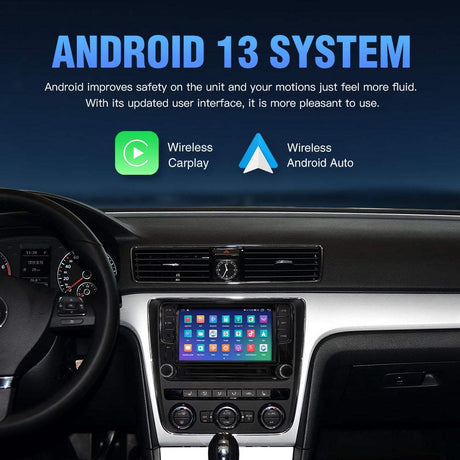 صندوق الوسائط المتعددة CarPlay/Android Auto مقاس 7 بوصات لفولكس فاجن