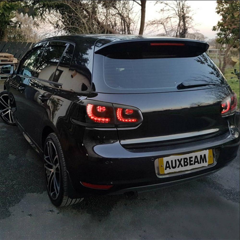 LED Tail Light Assembly With Amber Sequential Turn Signal For 2008-2014 VW Golf 6th Gen Mk6 Hetchback