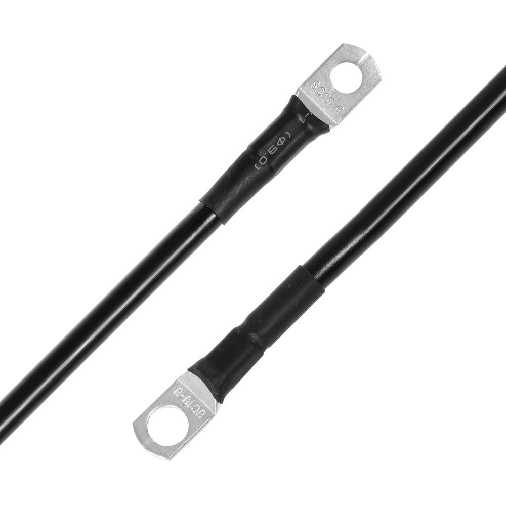 كابلات بطارية 7 أقدام 7AWG أطراف حلقية من النحاس المعلب وأسلاك بطارية