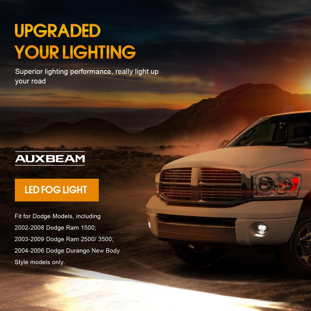 (2pcs/set) 63W Chrome LED Fog Light for Dodge Durango Dodge Ram 1500/2500/3500