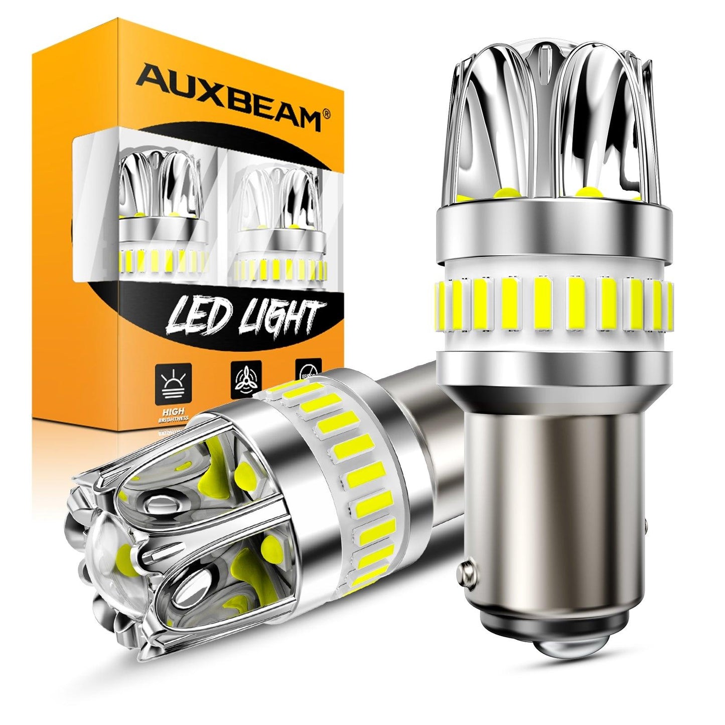 1157 BAY15D LED Backup Reverse/Turn Signal/Brake Tail Light Bulbs 14W 6000LM CAN-Bus Error Free 6500K White Y2 Series | 2 Bulbs