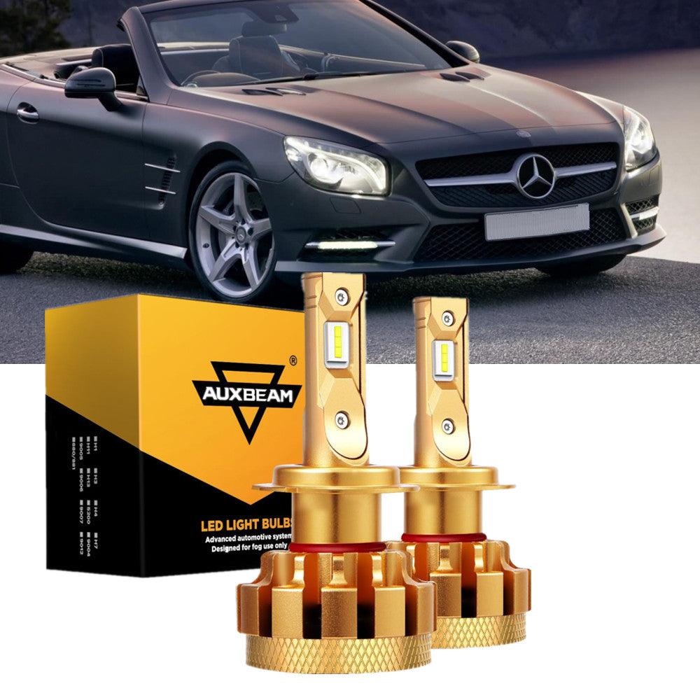 For 2003-2006 Mercedes-Benz SL500 with Halogen Headlamps F-16 Plus Series Built-in Canbus LED Light Bulbs High Low Beam Bundle - Auxbeam – éclairage LED auto