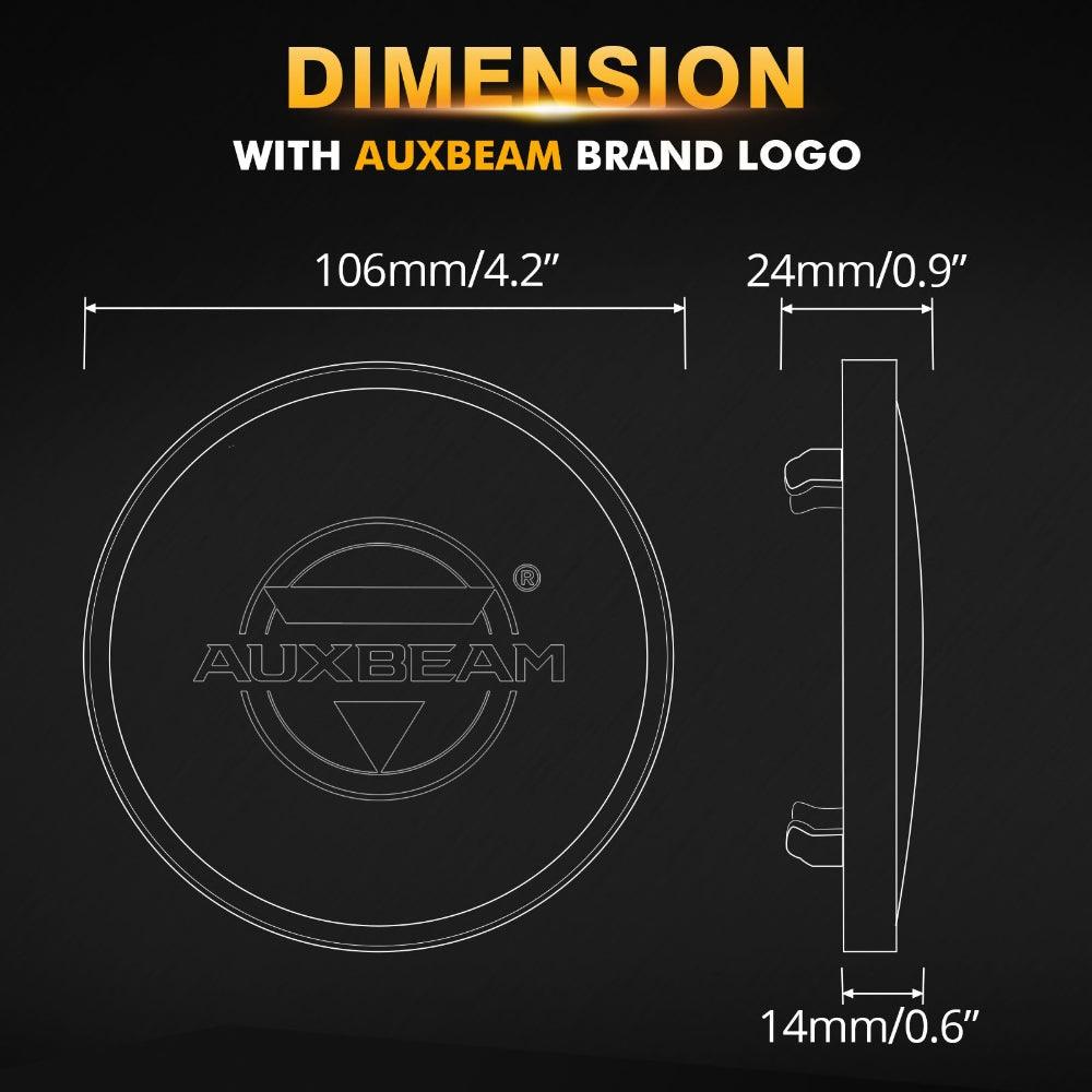 4 Inch Round LED Pod Lights Black Cover Light Shield Cover - Auxbeam – éclairage LED auto