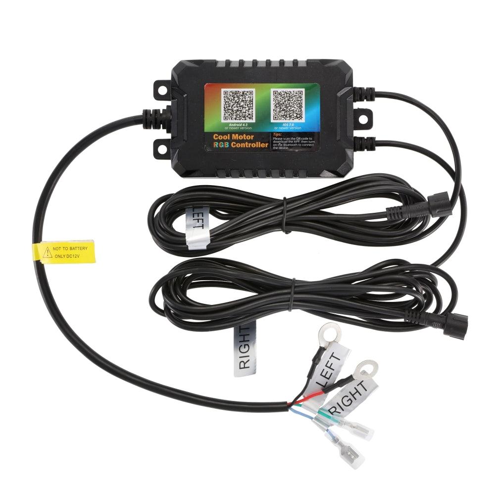 Upgraded 9 Inch Round LED Headlight with RGB Halo Ring for Jeep Wrangler JL