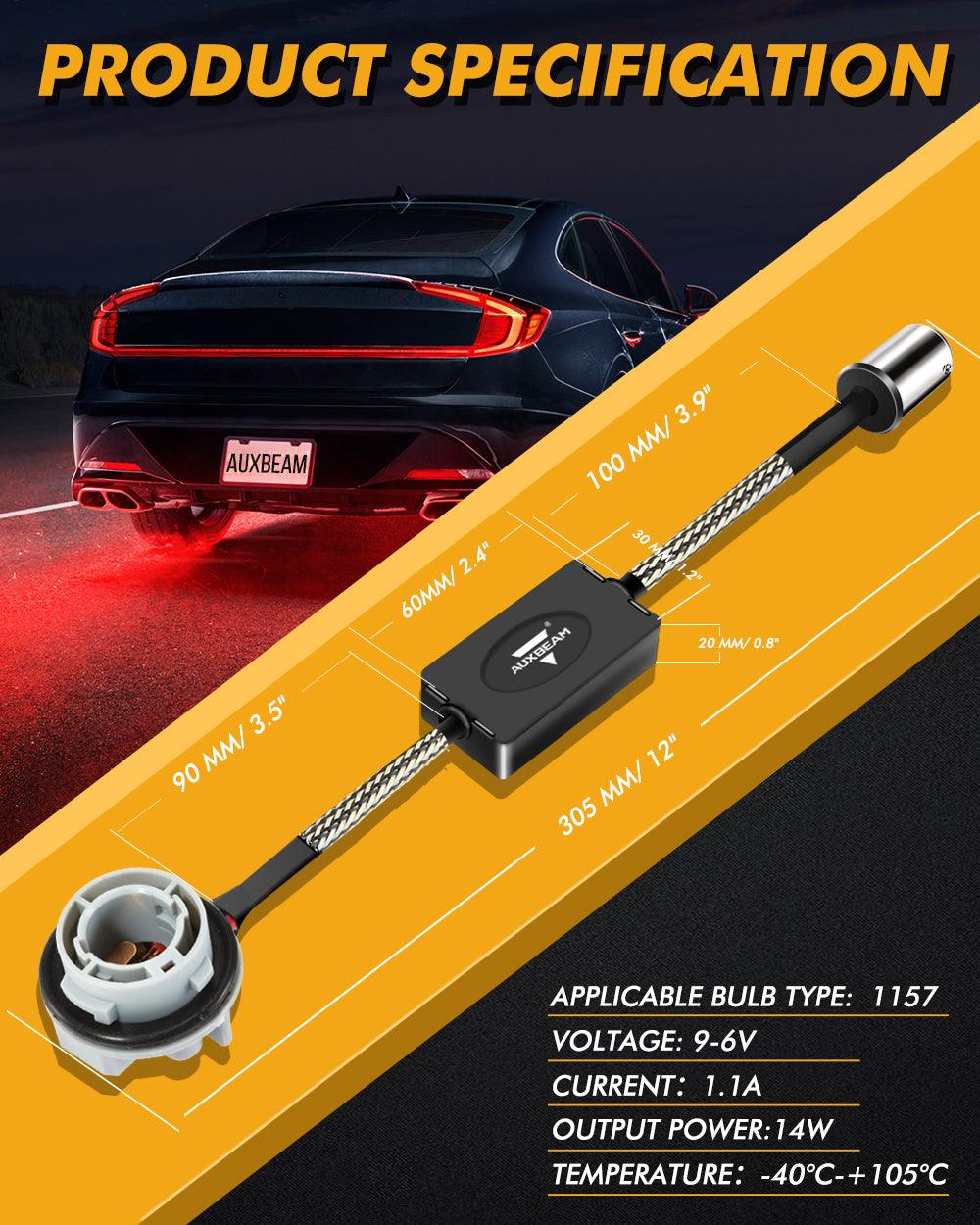 🆕1157 C8-Model فك تشفير مقاومات CANBUS المضادة للوميض وتجنب وميض إشارة الانعطاف السريع وضوء الوميض ورمز خطأ لوحة القيادة قطعتان/مجموعة