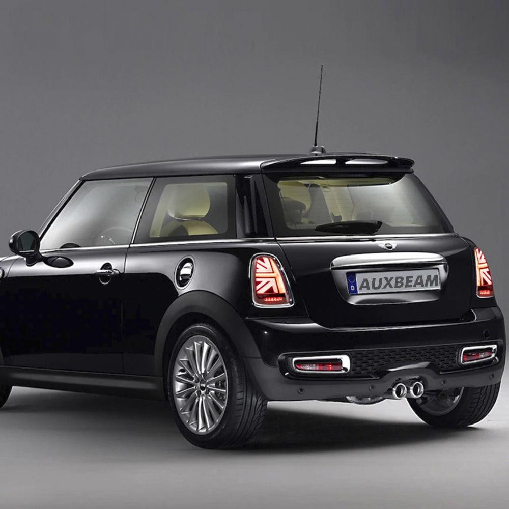 مجموعة مصابيح خلفية LED مع إشارة انعطاف متسلسلة باللون الكهرماني لسيارات ميني R Series الجيل الثاني (R56 R57 R58 R59) موديلات 2007-2015