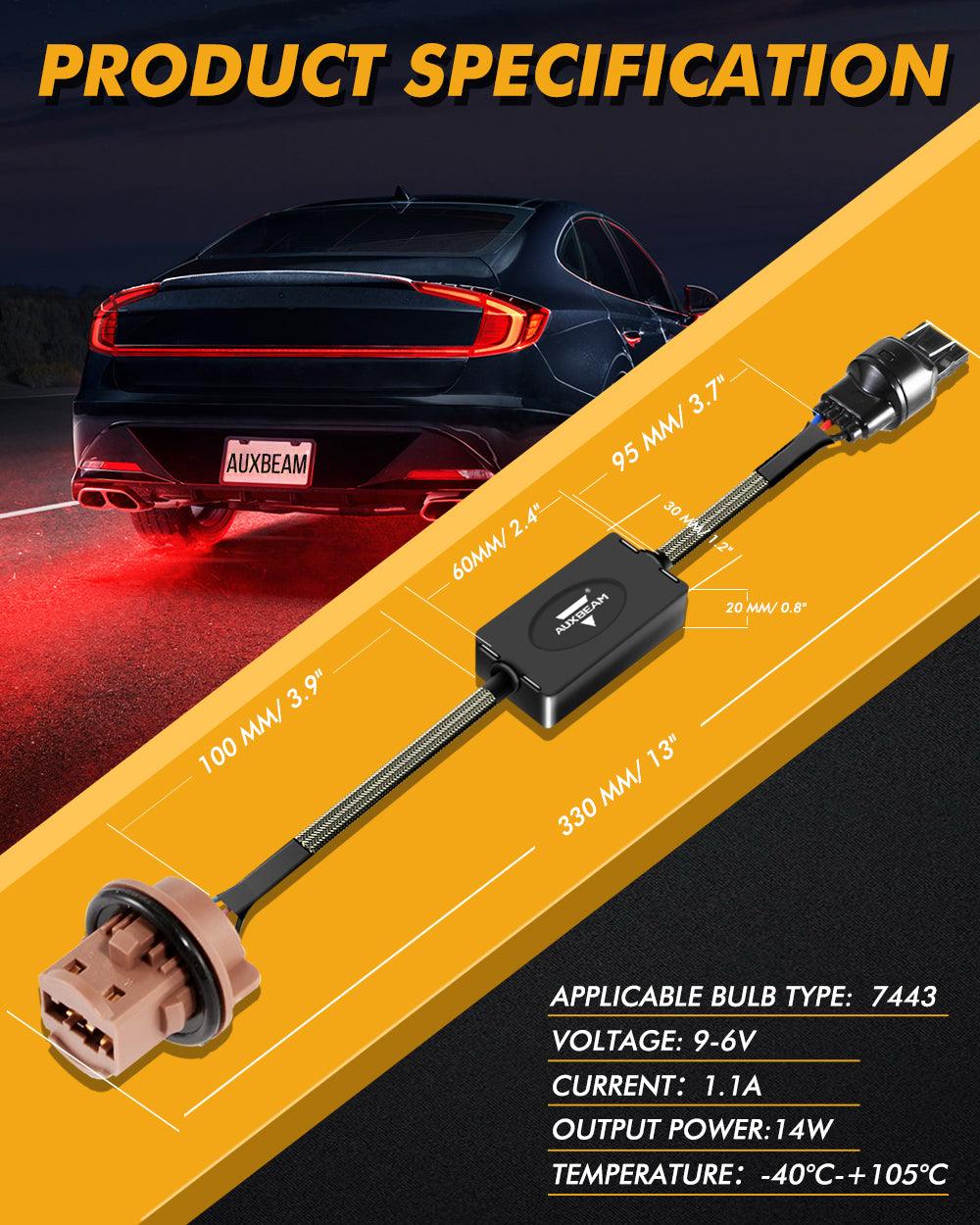 🆕7443 US-CK C8-Model فك تشفير مقاومات CANBUS المضادة للوميض وتجنب وميض إشارة الانعطاف السريع وضوء الوميض ورمز خطأ لوحة القيادة قطعتان/مجموعة