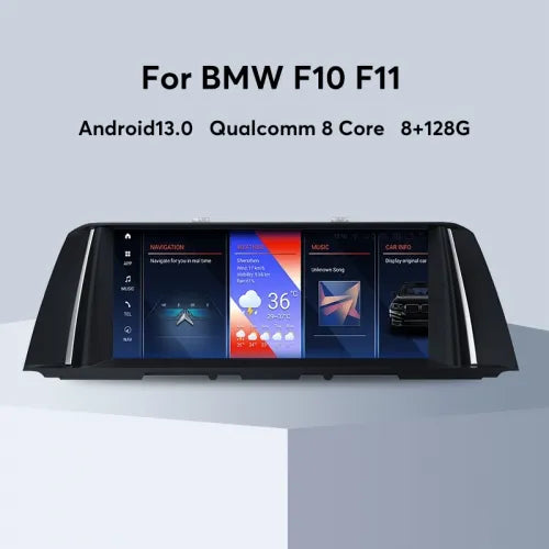 Écran Multimédia 10.25" Octa-Core Android 13 Pour BMW F10 F11 F18
