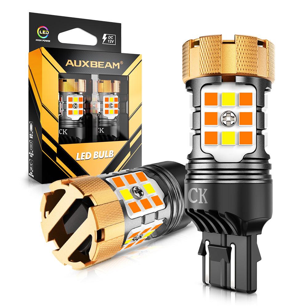 🆕 7443 US-CK LED Front Turn Signal & DRL Light Bulbs 50W 4000LM CAN-Bus Error Free Dual Color Switchback White & Amber B21-PRO Series | 2 Bulbs