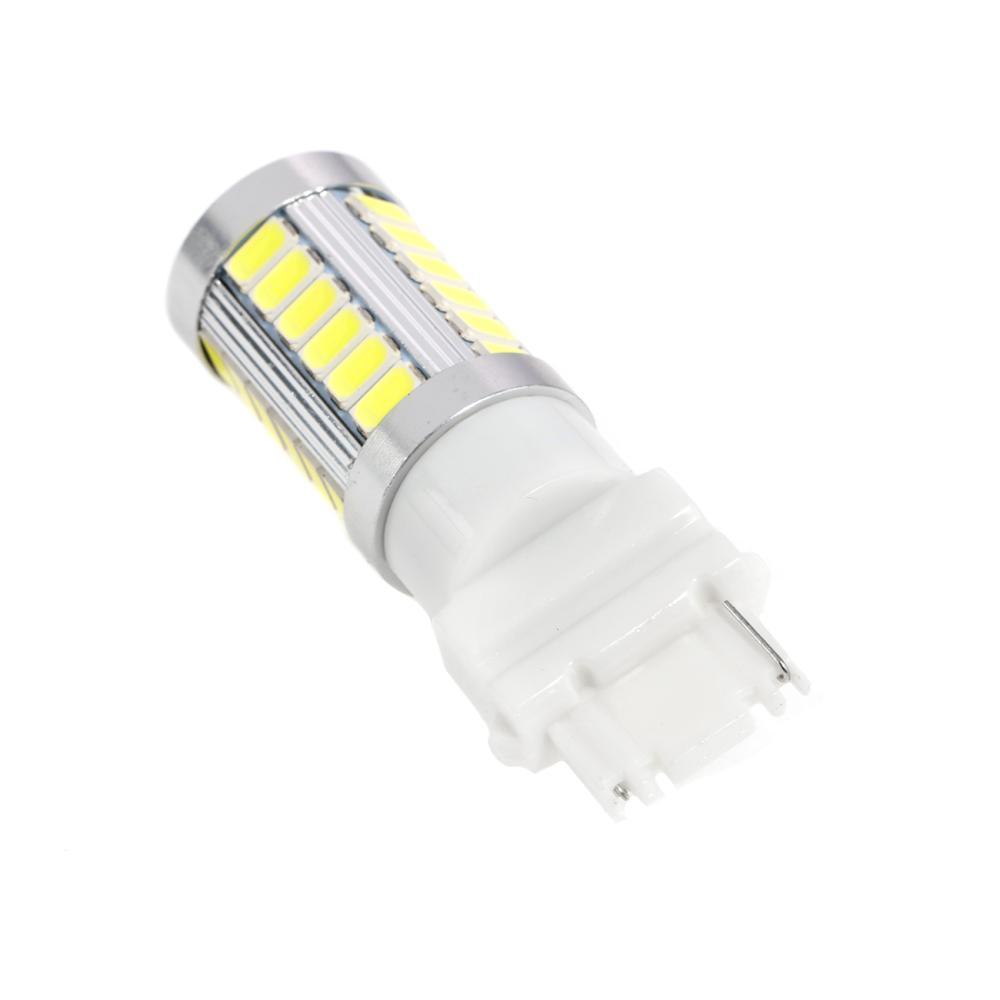 مصابيح LED احتياطية 3156 للرجوع/إشارة الانعطاف/الفرامل الخلفية، 20 واط، 4000 لومن، 6500 كلفن، بيضاء، سلسلة 33LED | مصباحان