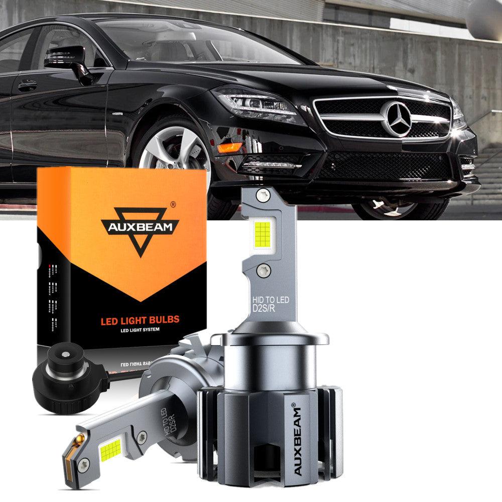 For 2007-2011 Mercedes-Benz CLS550 with HID headlamps LED Light Bulbs High Low Beam Bundle - Auxbeam – éclairage LED auto