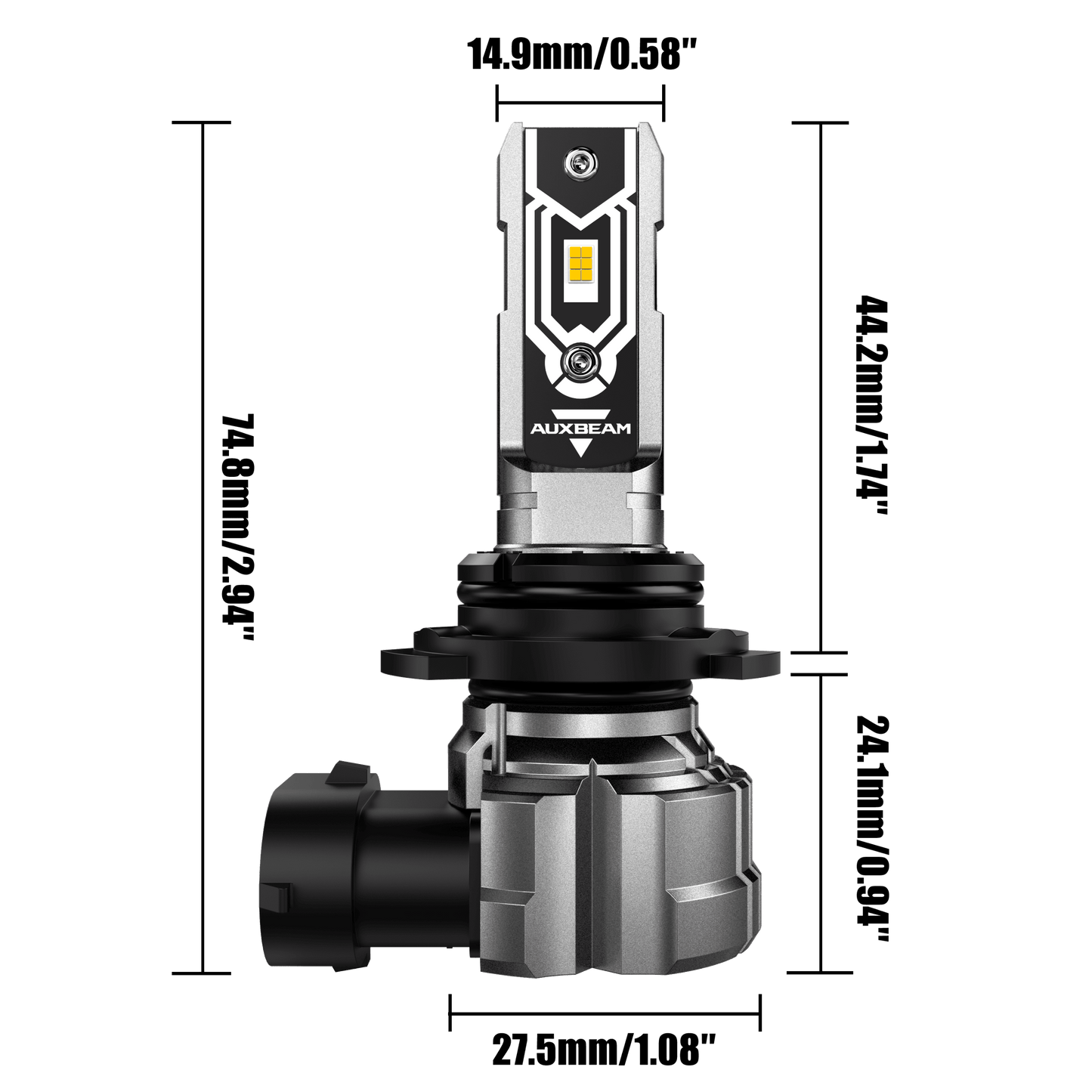 🆕9006 HB4 LED Fog Light/DRL Bulbs 50W 10000LM 3000K Golden Yellow Q5 Series | 2 Bulbs