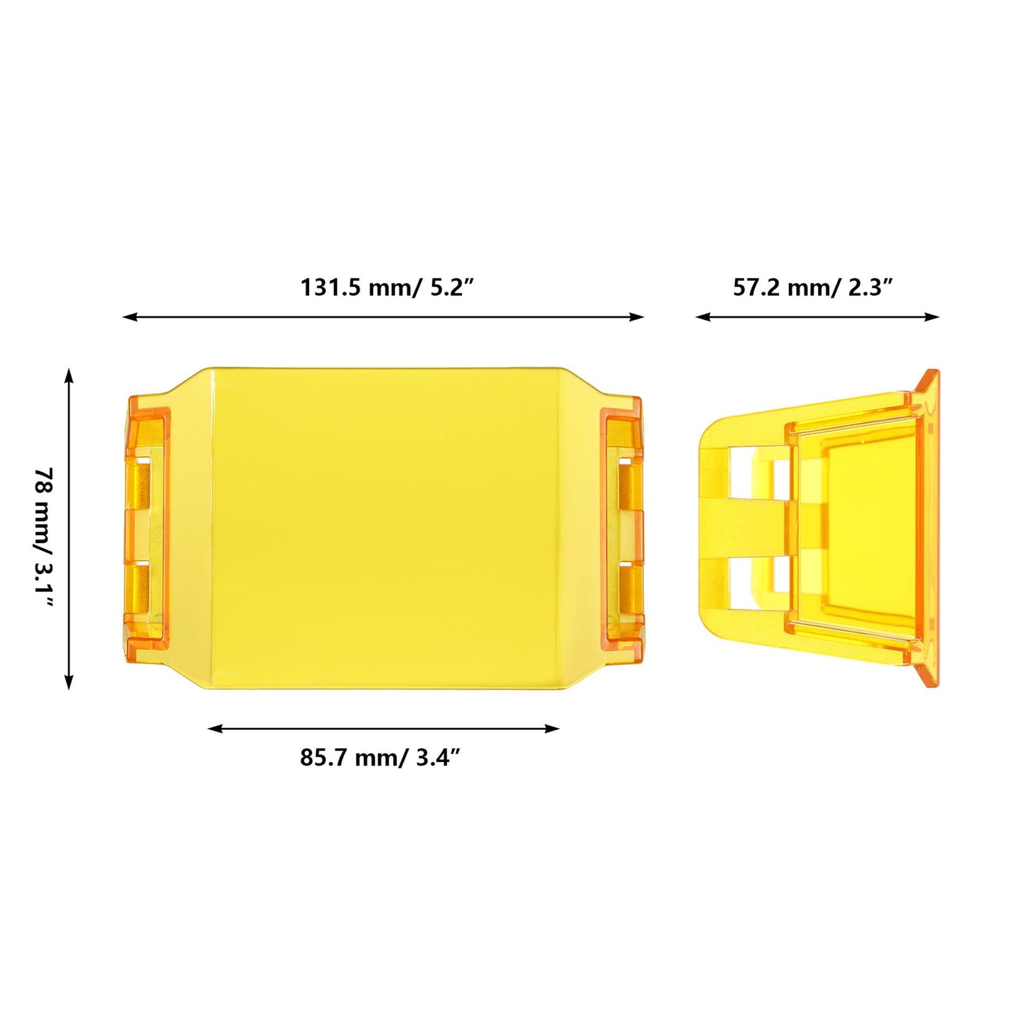 V-Max Series LED Pod Light Amber Cover Light Shield Cover - Auxbeam – éclairage LED auto