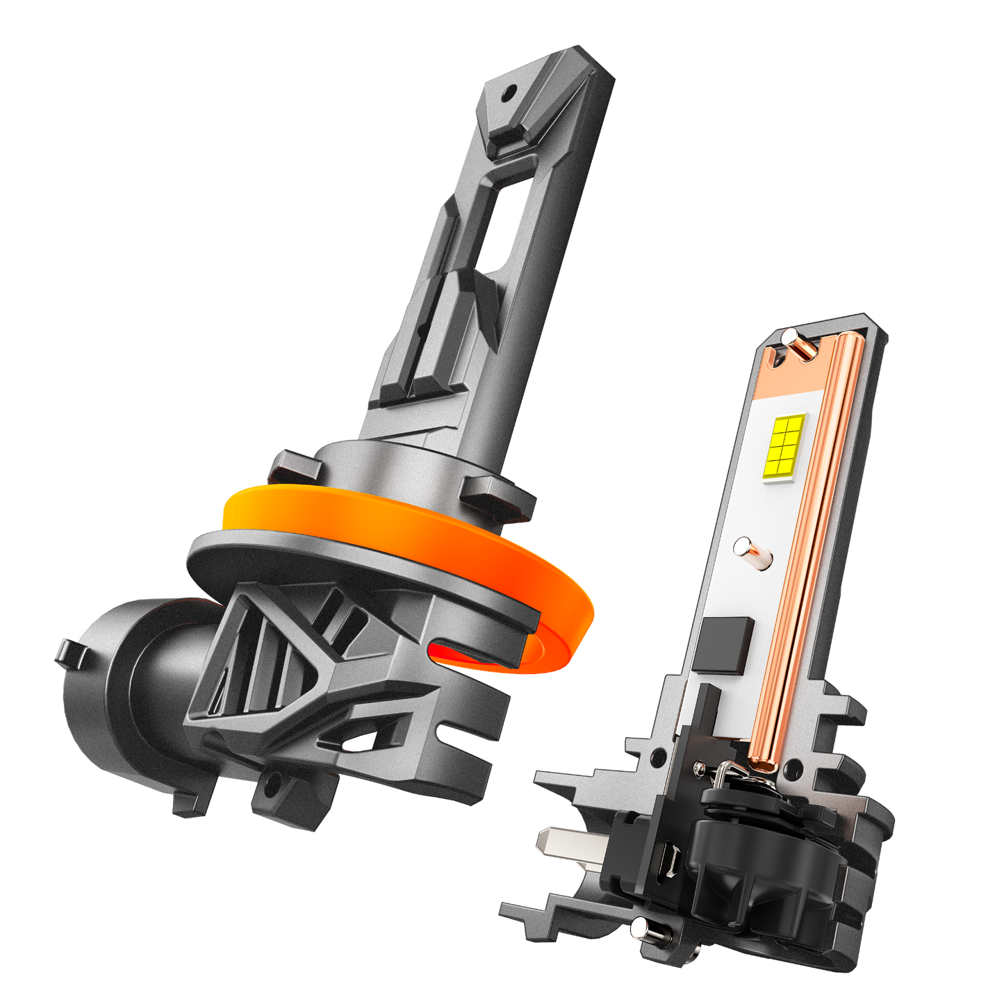 🆕H11+H11 LED Headlight Bulb 90W 22000LM Q26S Series 1:1 Same OEM Size 6500K Cool White | 4 bulbs