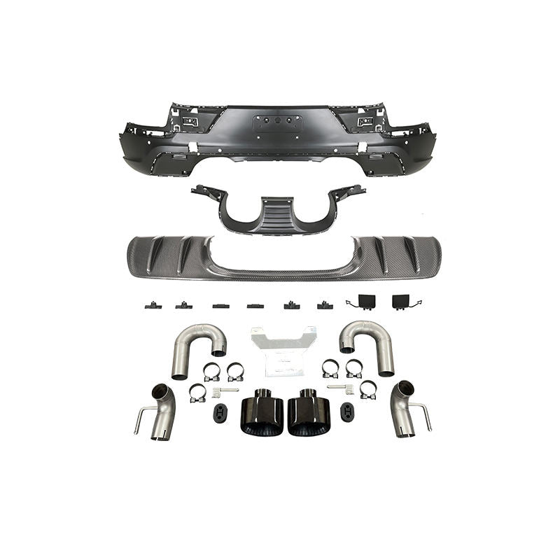 For Porsche 9YA Cayenne Coupe 2018-2024 Rear Lip GT Carbon