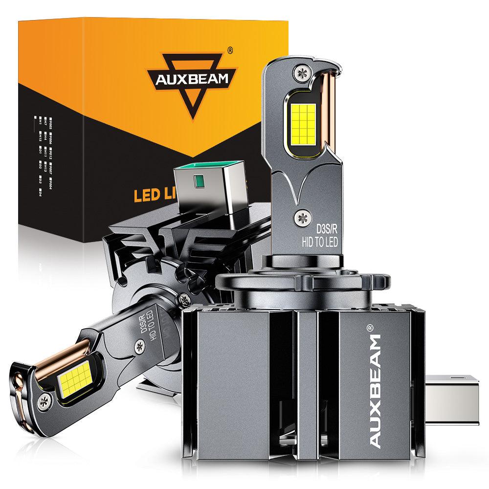 🆕D3 D3S D3R LED Headlight Bulbs 70W 22000LM D-PRO Series HID Replacement 6500K Cool White | 2 Bulbs - Auxbeam – éclairage LED auto