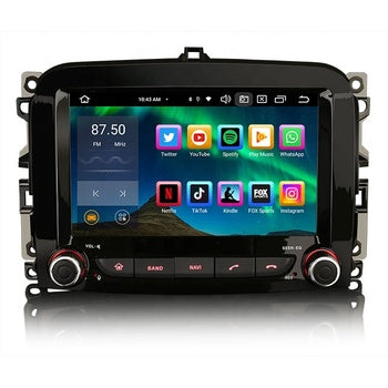 UE Meilleur Erisin ES8554L 7 "Android 13.0 DSP IPS Autoradio pour Fiat 500L 4G CarPlay Sans Fil Auto GPS Navigation Multimédia