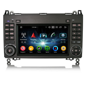 ES5572B 7 "Android 14 voiture GPS stéréo multimédia DSP pour Mercedes Benz classe W169 Sprinter Vito voiture pour lecteur DVD