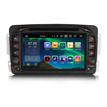 Erisin ES8563C 7 ''Android 13.0 TPMS SWC IPS 4G sans fil CarPlay autoradio pour Mercedes Benz Viano Vito classe G W463 voiture Gps