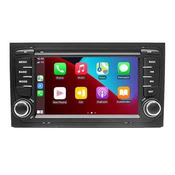 Autoradio 2 Din Android 14 pour Audi A4 B6 B7 S4 B7 B6 RS4 Seat Exeo 2002-2008 RS4 B7 2008-2012 Multimedia Head Unit Stereo Audio