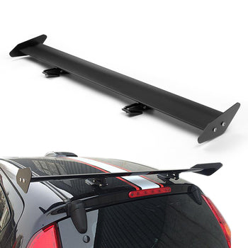 Trappe Universelle Réglable Aluminium GT Aile de Coffre ArriÚre Aileron de Course Noir