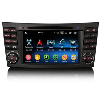 Erisin ES6781EN Octa-Core Android 14.0 GPS TPMS 4G DSP Autoradio pour Mercedes-Benz Classe CLS W219 CarPlay BT5.0 Auto Radio