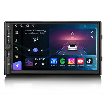 Lecteur DVD de voiture universel 6.2 pouces Android 14 DSP 4G SIM sans fil CarPlay pour Nissan Gps Auto Radio