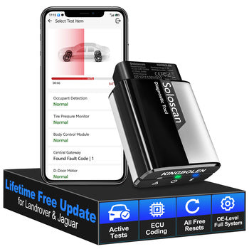 Kingbolen Soloscan pour JLR OBD2 Scanner Outil de diagnostic avec codage ECU Mise Ă jour gratuite Ă vie