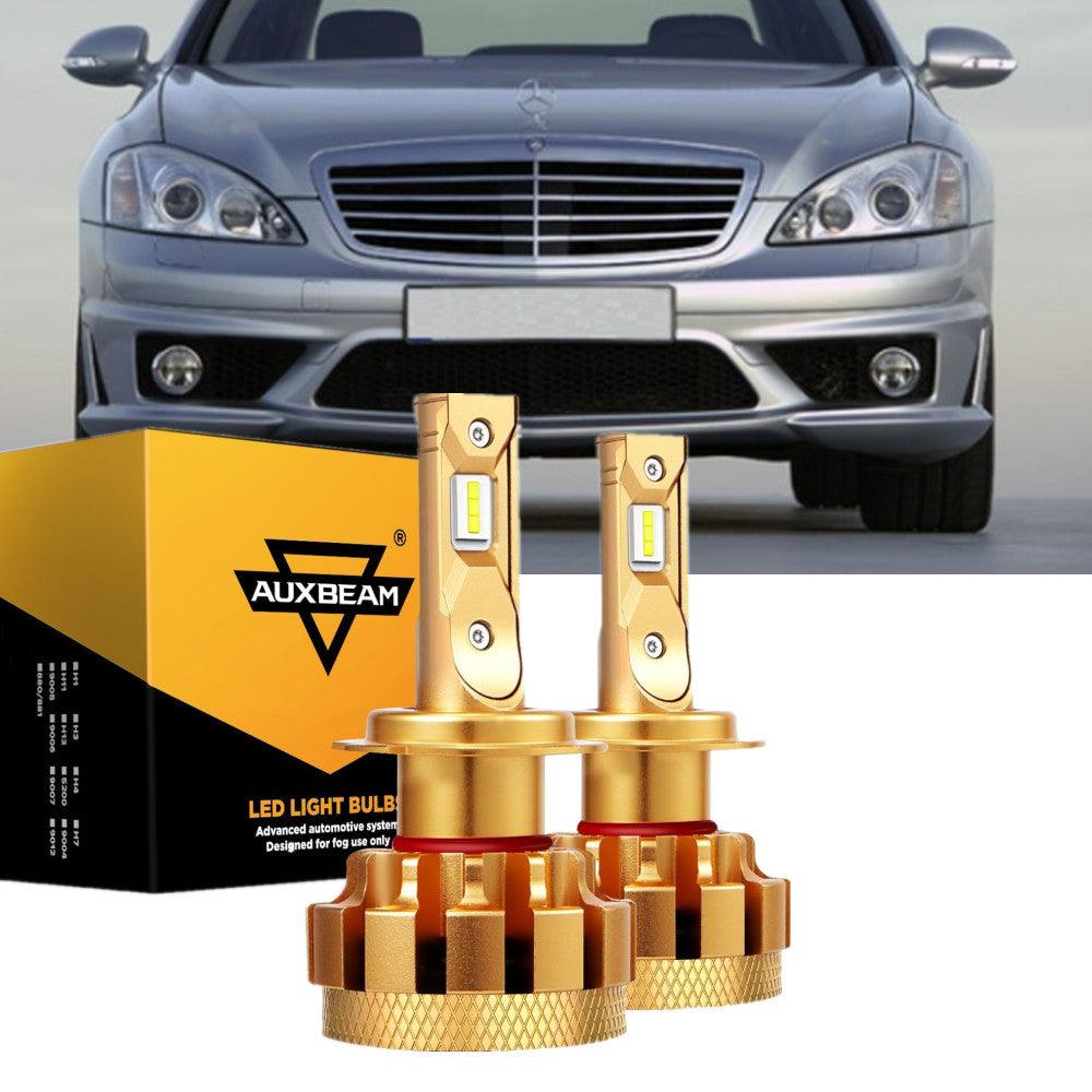 For 2006 Mercedes-Benz S65 AMG with Halogen Headlamps F-16 Plus Series Built-in Canbus LED Light Bulbs High Low Beam Bundle - Auxbeam – éclairage LED auto