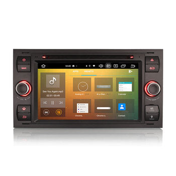 Stock UE Erisin ES8566FB 7 "noir DSP Android 13.0 Autoradio DVD pour Ford Fiesta Fusion Kuga Transit Galaxy stéréo multimédia